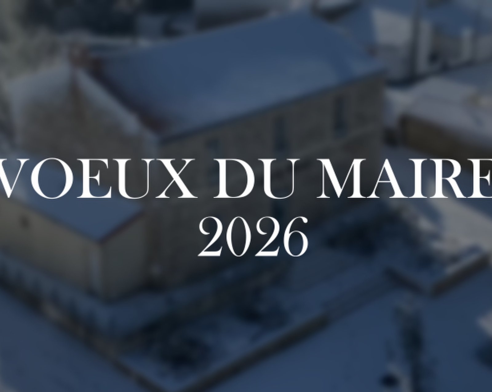 Voeux du maire