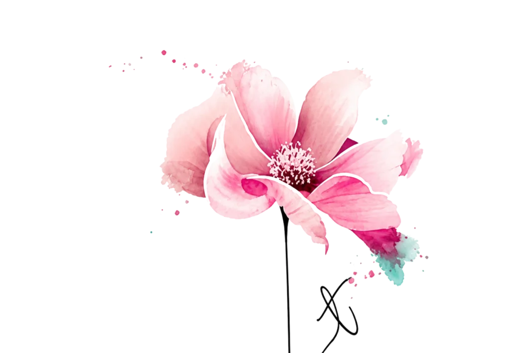 Fleur rose clair